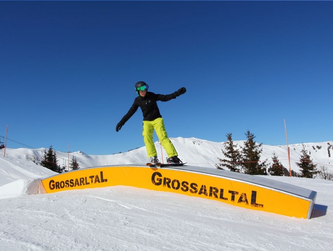 Snowboarden im Funpark Großarl © TVB Großarl